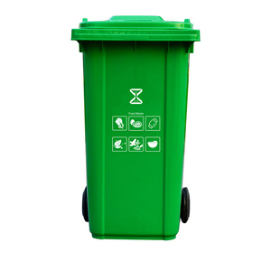 环保户外塑料垃圾箱矩形100升带盖大加厚垃圾容器 - Product Image 2