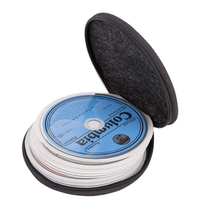 小光盘盒圆形毛毡20容量光盘存储钱包DVD光盘架 - Product Image 1