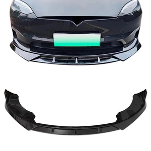 Model S spor Edition için iyi teçhizat karbon fiber gövde kiti üç bölüm karbon fiber ön dudak bodykit facelift
