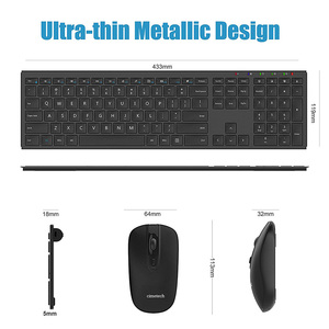 OEM-teclado y ratón inalámbricos para el hogar y la Oficina, combo básico de fábrica súper fino, diseño antideslizante, silencioso, para escritorio - Product Image 6