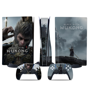 <strong>Customized</strong> Vinyl Skin Console Cover Sticker with 2 <strong>Controller</strong> Gamepad Skin Sticker for PS 5 - Product Image 1