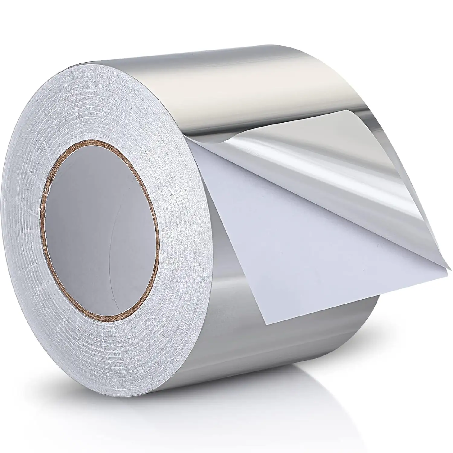 Cinta de papel de aluminio Cinta aislante de alta temperatura Cinta plateada resistente al calor para sellado de ventilación de secador de conductos