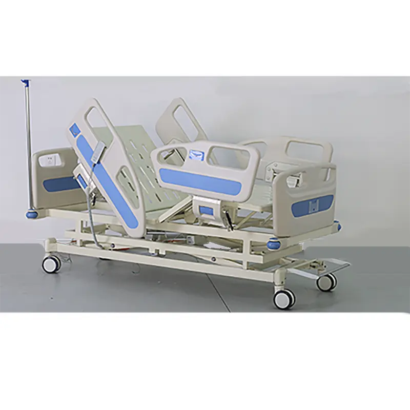Letto di cura di assistenza domiciliare dell'ospedale manuale elettrico di 5 funzioni di alta qualità con l'assistenza infermieristica medica di ICU della toilette