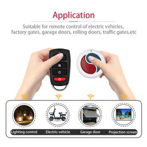Nuovo Design duplicatore copia codice 2 pulsanti trasmettitore Wireless RF Clone telecomando per l'illuminazione smart home universale - Product Image 5
