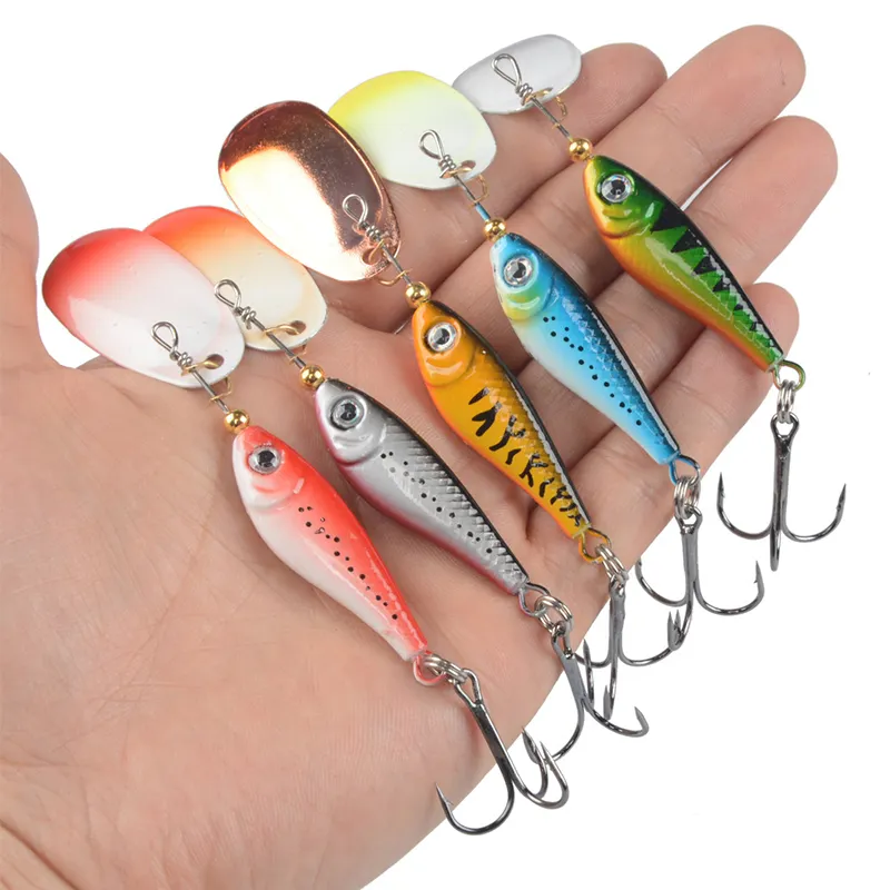 Composto rotante Glitter piastra di ferro strato di nuoto completo False Bait Warping Mouth Bass Snakehead Fish Mandarin