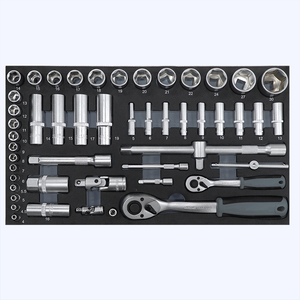3抽屉工具箱箱，带106件EVA泡沫工具套，用于车库车间家庭维修工具组织器便携式存储 - Product Image 4