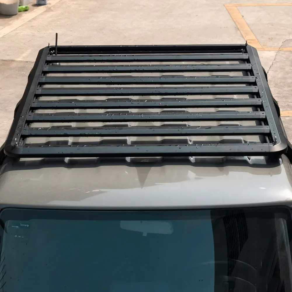 Saída de fábrica amostra grátis liga de alumínio E estilo rack de bagagem suporte para Suzuki Jimmy 2019 + 4x4 auto peças do carro