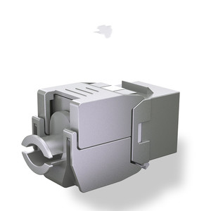 Rj45 8P8C梯形插孔Cat6a/Cat7/UTP/SFTP/STP/FTP 10g通过FluK测试屏蔽锌合金梯形模块网络 - Product Image 3