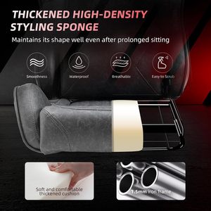 Gray Leather Make Kursi Permainan Reclining Game Chair Comfortable and Economical <strong>Computer</strong> Chair Office Chair with Footrest - Product Image 6