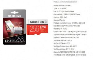 Mini Evo Plus-Karte <span class=keywords><strong>4GB</strong></span> 16GB 32GB 64GB 128GB 256GB 512GB U3 Tf-Speicher karte für Mobiltelefone 4k-Kamera für Samsung