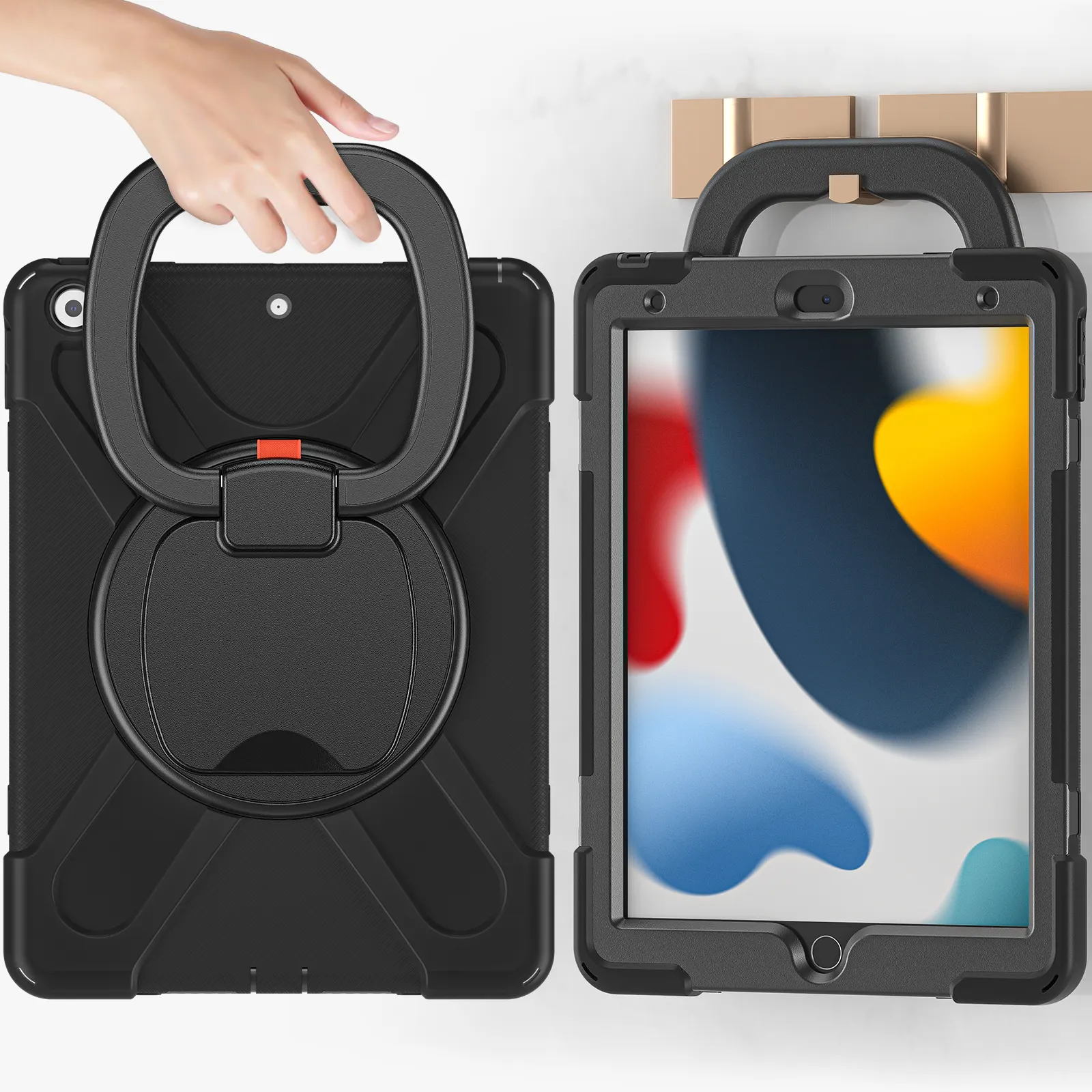 [Чехол для iPad 10,2] 360 Поворотный складной детский чехол для планшета для iPad 10,2 9 2021