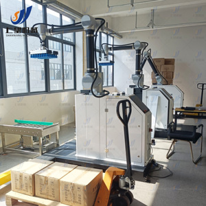 Máquina apiladora de robots industriales de cartón automática para aplicaciones robóticas de bolsas de embalaje y cajas de cartón