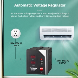 Regulador de voltaje automático controlado por relé inteligente de salida estable de 220V para electrónica doméstica AVR programable de CA única OEM - Product Image 2