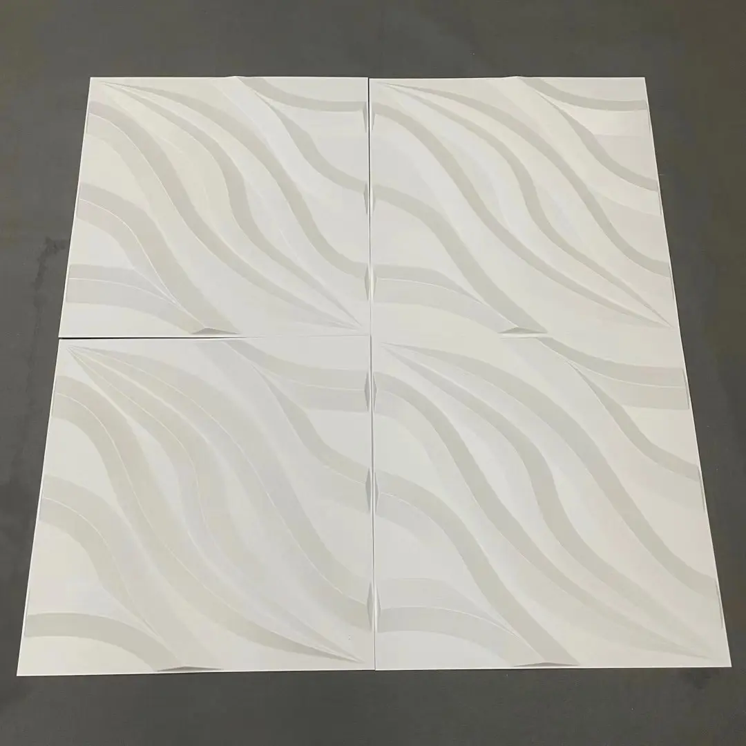 ألواح موجات أوك Art3d من كلوريد البولي فينيل للجدران الداخلية ، ديكورات بنية خشبية ثلاثية الأبعاد