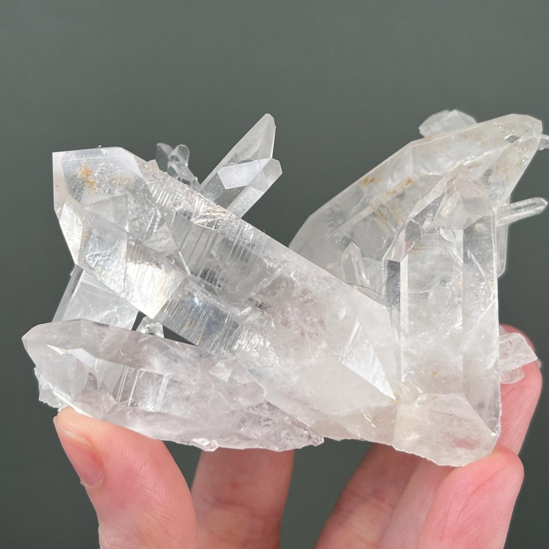 White Clear Quartz Cluster