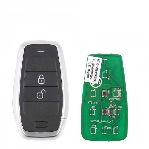 AUTEL IKEYAT002AL 2 botones independiente Universal inteligente Control remoto llave Auto coche llaves