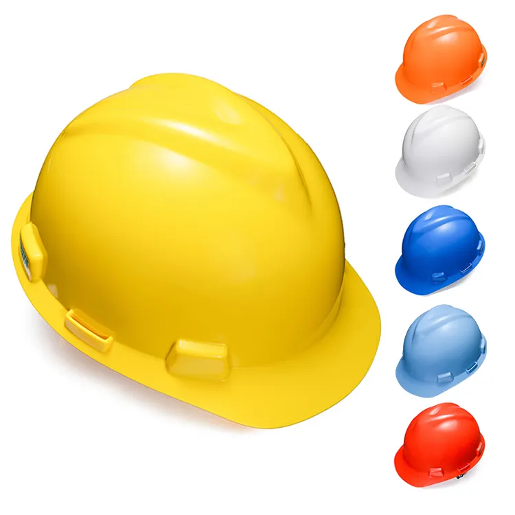 Mũ Bảo Hiểm PE Màu Đỏ Tiêu Chuẩn MSA V-Gard Mũ Cứng Loại D Mũ Cứng Với Logo Tùy Chỉnh