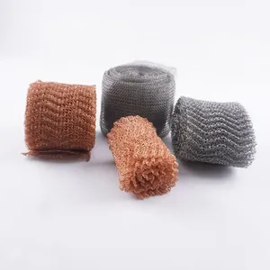 Wholesale Private Label <strong>Stainless</strong> <strong>Steel</strong> Emi Shielding Knitted Wire Mesh <strong>Ss</strong> <strong>304</strong>