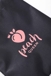 小聚酯印花布袋抽绳与塑料塞 - Product Image 5