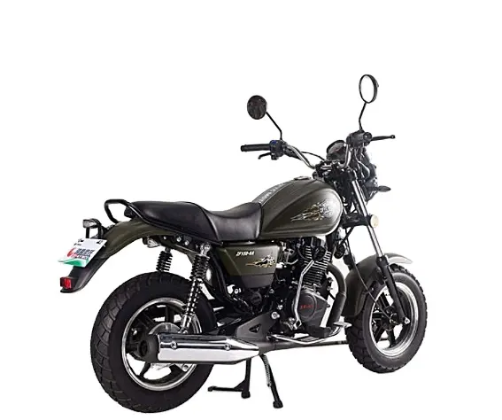 2023 fabrika doğrudan satış Retro ZFMOTO 150CC elektrikli/KICK START yuvarlak far ve yuvarlak hız alaşım jant FR. Disk fren