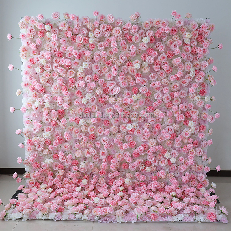 437 Mur De Fleurs Rose