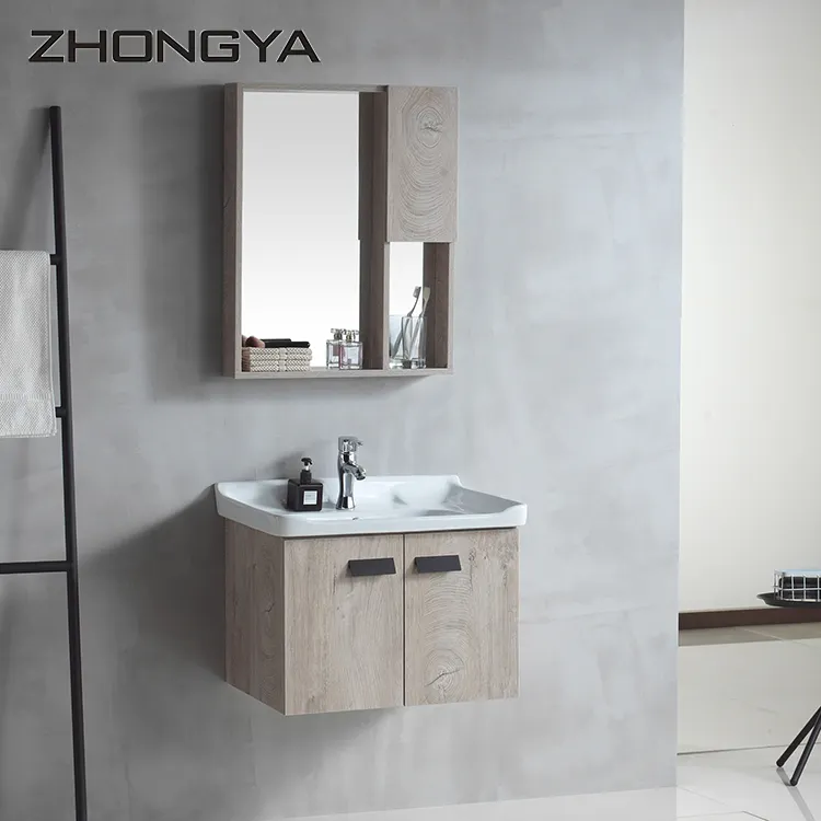 Chaozhou, proveedor de fábrica, contemporáneo, impermeable, montado en la pared, armario de baño de PVC con espejo