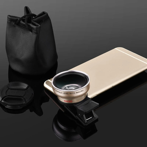 高品質2in1電話レンズキット0.45x超広角および12.5xマイクロHDカメラレンズユニバーサルforiPhone for Huawei - Product Image 5