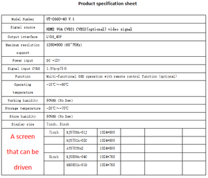 40-polige MIPI-Schnitts telle LCD-Steuer karte TFT-LCD-Display-Controller-Karte Schlüssel zubehör für LCD-Projekte - Product Image 2