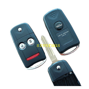 Acura 2 + 1 için yüksek kaliteli araba anahtarı kapağı 3 düğme uzaktan kabuk durumda vorwholesale toptan - Product Image 1
