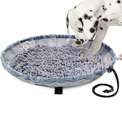 Pet snuffle mat training dog trova cibo soffocamento pet sniffing mat per cani gioco interattivo di alimentazione