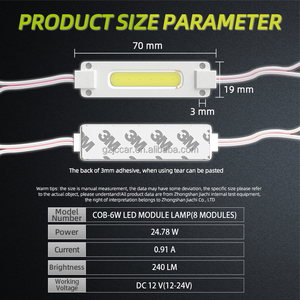 JIACHI New Product Ideas 12V 24V 2.5W <strong>LED</strong> Module with Injection Lens COB Advertisement Design High Bright <strong>Led</strong> Lighting Modules - Product Image 2