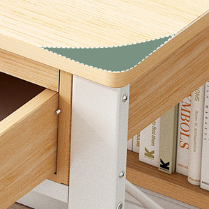 New Modern Office Furniture Particle Board Desktop <strong>Computer</strong> Desk with <strong>Three</strong> Draws Wooden <strong>Computer</strong> Desk - Product Image 5