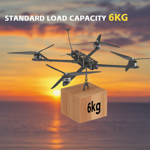 15 inch sợi carbon FPV drone D15-V1-8S 8kg max tải trọng 140 km/h tốc độ cao cho nặng nâng - Product Image 3