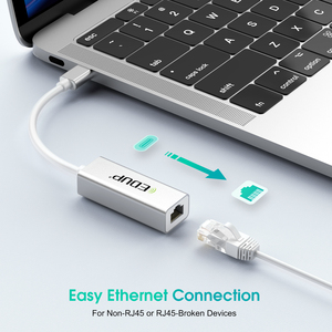 EDUP 10/100Mbps USB C Ethernet adaptörü RJ45 port Ethernet LAN ağı adaptör tipi C 100Mbps Ethernet adaptörü - Product Image 5