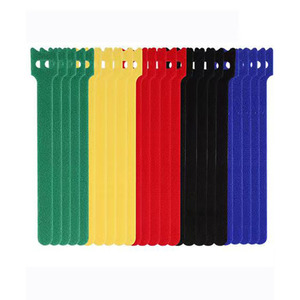 Magic Popular Design Numbered <strong>Hook</strong> <strong>Loop</strong> Charger Self-Gripping Bundling <strong>Straps</strong> with Mounting Hole White Cable Ties - Product Image 2