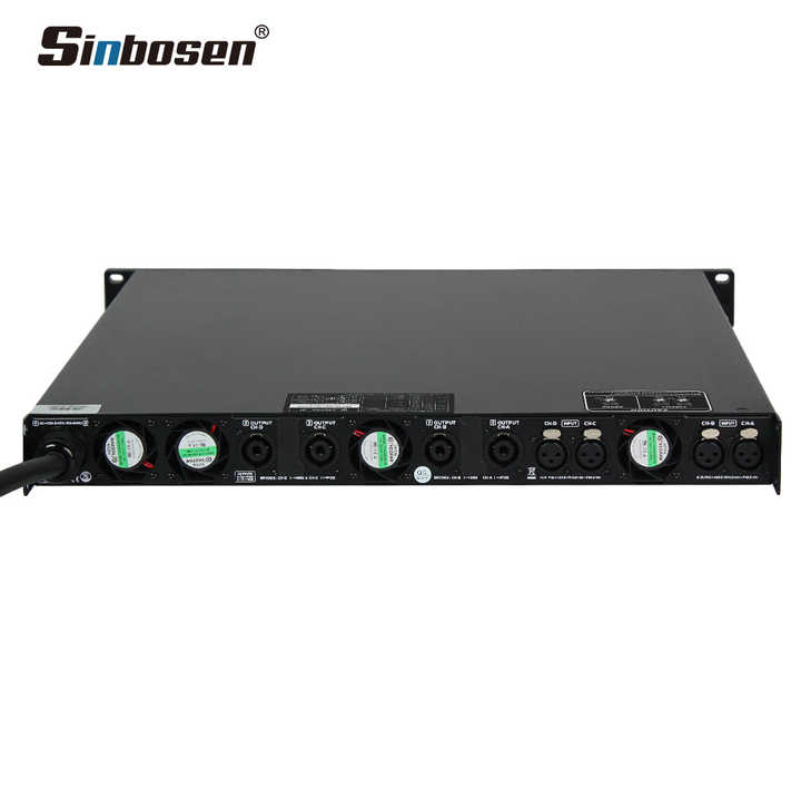 Amplificateur Dsp en réseau D4-2000 Pa avec son croisé Amplificateur de puissance numérique professionnel Dsp de concert standard