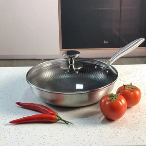 Chảo inox 316 cao cấp Zhenneng bán buôn, 28CM, chống dính, bộ dụng cụ nấu ăn, chảo rán tổ ong - Product Image 2