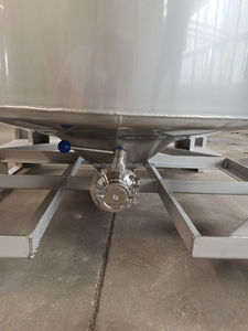 1000l אחסון אנכי עגול סוג עגול מיכל אחסון נוזלי עם שסתום פרפר סניטריים