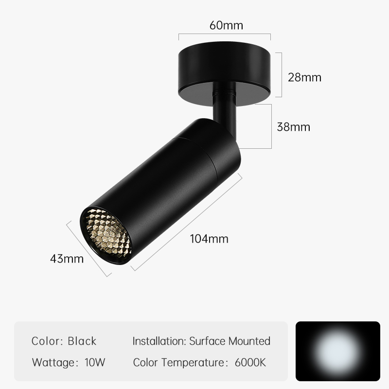 6000K-10W-BLACK-SUFACE