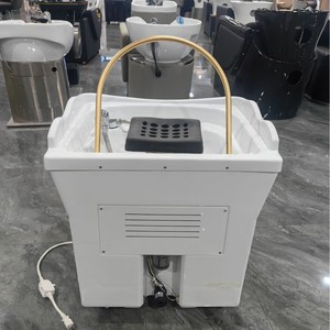 春和2025最新便携式洗发水水槽耐用洗发碗，带水泵头疗法，适用于理发店沙龙