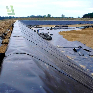 แผ่นเยื่อบุเซลล์ geomembrane HDPE 0.5มม. แผ่นเยื่อบางกันน้ำ - Product Image 2