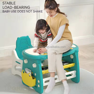 Çocuk ayarlanabilir yükseklik çizim bebek öğrenme sandalye ve masa seti yürümeye başlayan masa ve sandalyeler çocuk masa ve sandalye seti - Product Image 2