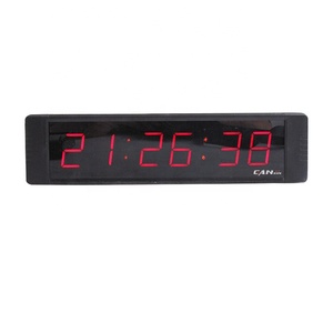 LOGO personalizzato Display rosso LED HH:MM:SS 12/24 ore da scrivania orologio da parete cronometro conto alla rovescia conto alla rovescia Timer digitale con telecomando - Product Image 1