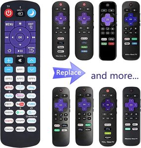Tüm Roku tv'ler ve Roku oyuncular için 2 in 1 evrensel uzaktan kumanda, TCL/Hisense/Hitachi/HaieElement/Sanyo ROKU TV ile uyumlu - Product Image 3