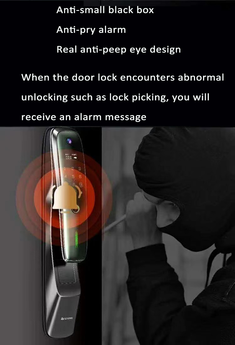 Digital Home Door Lock S918max Lock Password Card Biometric Smart Life Fingerprint Tuya App Wifi Lock