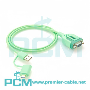 RS232 USB to DB9 Female Serial Communication Cable for PLC <strong>Programming</strong> Double Ended USB-<strong>C</strong> USB-<strong>A</strong>, USB <strong>C</strong> RS232 Cable, USB to RS232 - Product Image 4
