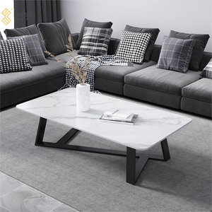 Yushi Group italiano moderno minimalista italiano mesa de té italiana Rectangular piedra sinterizada sala de estar de gama alta mesa de centro para el hogar pequeña - Product Image 5