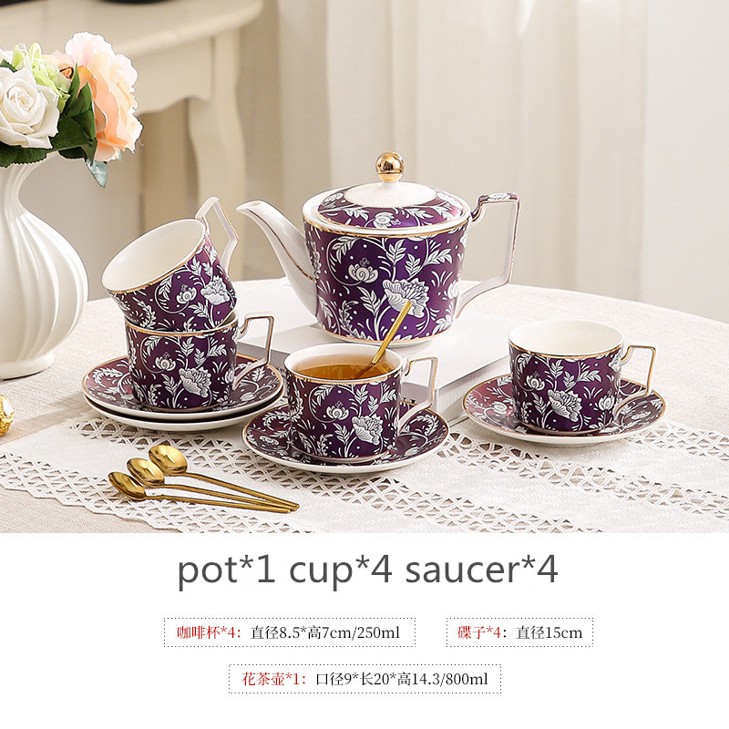 4cup 1pot 4ช้อนจานรอง