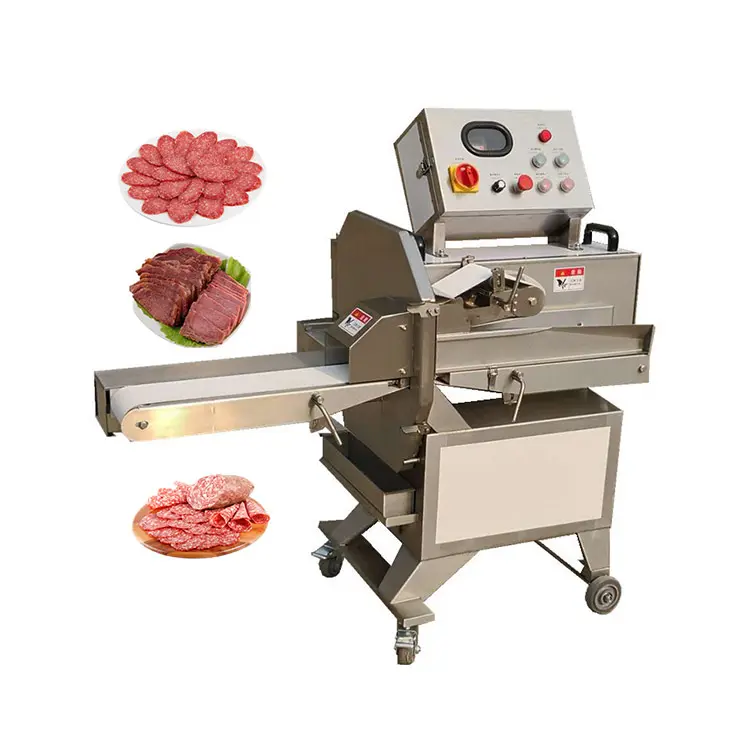 Cortador de carne de carne e porco, preço barato 1-60mm de espessura cozinhado, cortador de carne, máquina de corte