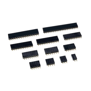 2,54 MM Pitch Einreihige Buchse 2 ~ 40P PCB-Buchse Platine Pin Header-Anschluss leiste Pin header 2/3/4/6/10/12/16/20/40Pin Für Arduin - Product Image 1